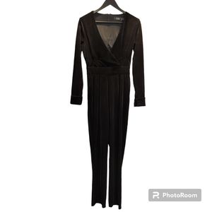 Black Velvet Jumpsuit